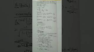 Derivative of inverse function