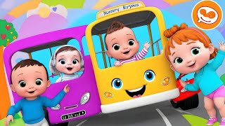 Wheels On the Bus Go Round and Round + Baby Songs and More Nursery Rhymes & Kids Songs