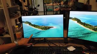 144 Hz Curved Monitor izoly 2456 vs Samsung C27FG test