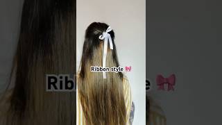 Ribbon style ✅ #shortsvideo #hairstyle #explpre #ytshortsvideo #ribbonhairbow #ribbonstyle