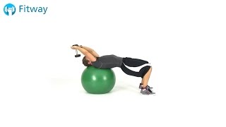 How To Do: Stability Ball Pullover - Dumbbell | Chest Workout Exercise