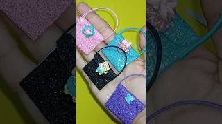 #diy doll handbags#how to make fomicsheet handbags for barbie doll#stylish bags#viralvideo#ytshorts#