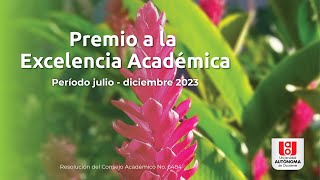 Ceremonia Premio a la Excelencia Académica, 2023-3