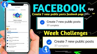 Create 7 new public posts facebook page || facebook Create 7 new public posts