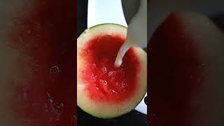 fresh watermelon milkshake asmr cooking | summers special #asmr #shake #shorts #viral #trending