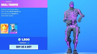 Most Recent Fortnite item shop (will they bring back og Skull Trooper