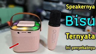 CARA MENGATASI SPEAKER BLUETOOTH Y1 + MIC TIDAK ADA SUARANYA #speaker #speakerbluetooth #microphone