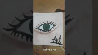 Water Color Eye Painting.Video #157 #drawing #art