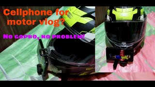 How to use cellphone for motor vlogging/No gopro, no problem/DIY as easy as pie