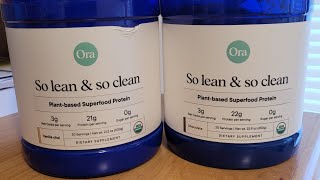 Ora Organics So Lean & So Clean Protein Taste Test