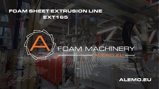 Foam extrusion line ALEMO EXT165