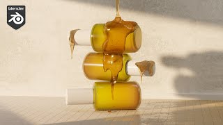 How to Use Fluid Simulation in Blender | Tutorial Product Render Liquid #blender3d