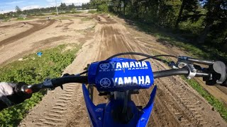 Overshooting The Back Table Top At Moto Pacific MX, On My YZ125