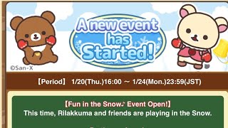 [2022] Rilakkuma Special Event “Fun in the Snow”