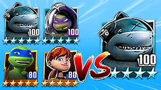 TMNT Legends Armaggon, April, Donnie Space, Leonardo