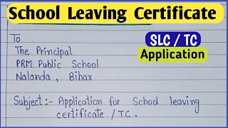 Application for School leaving certificate in english / School leaving certificate application