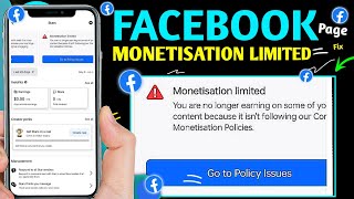 Monetisation affected facebook page // facebook monetisation limited 2024