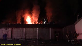 SBCoFD ( Del Rosa IC - Commercial Structure Fire ) Aug/27/2023