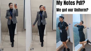 sharing my personal notes | Cabin crew uniform| cabin crew