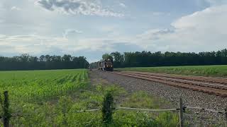 Csx L134 with a friendly engineer at jones crossing 6/08/22