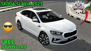 SKODA SLAVIA 2023 FOR BUS SIMULATOR INDONESIA BUSSID FREE DOWNLOAD