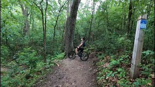 Mountain Biking in Lebanon Hills, Minnesota