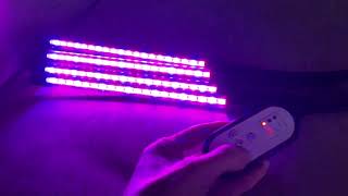 Lámpara de Planta con 80 LED Lámpara de Crecimiento con Temporizador, Cuatro brazos movibles con LED