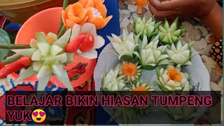 BIKIN HIASAN TUMPENG//BIKIN TUMPENG PEMPEK PALEMBANG