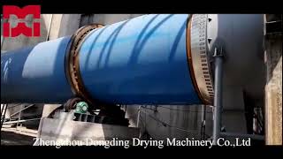 industrial rotary dryer working site, rotary drum dryer