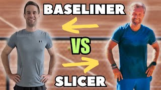 BASELINER vs SLICER | 4.0 NTRP TENNIS