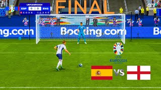 ENGLAND vs SPAIN - PENALTY SHOOTOUT - FINAL EURO 2024 | FC 24 GAMEPLAY