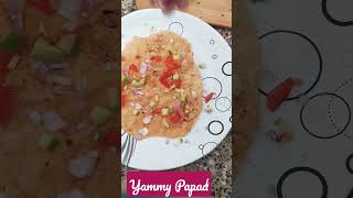 Masala Papad in 2 min #food #indianfood #shorts #youtube #viral #video #love #viralshort #best #eat