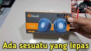 TERNYATA INI PENYEBAB SPEAKER KISONLI V350 TIDAK KELUAR SUARA SEBELAH #kisonli #speaker