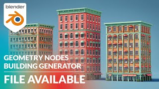 Building generator with Blender Geometry Nodes