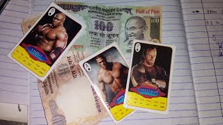 Nostalgia - 🧐Found old WWE Cards & Manoranjan Bank😂 Old ₹100 & ₹500 Notes।। Childhood Memories 😌