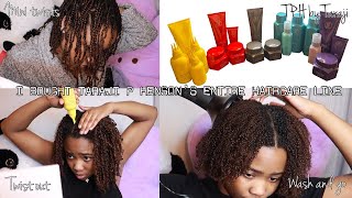 I bought TPH by Taraji's ENTIRE line [ mini twists / wash & go ] | Risha Tonae'