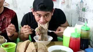 BUSYET !!! DIAJAK TANBOYKUN MAKAN 3KG BAKSO MANGKOK BERANAK