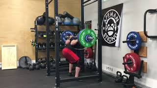 1/17/18 Squat (Pin-Full) 285x4 @9+ ws 5/6