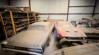 Exploring a warehouse full of barn finds