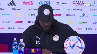 conférence de presse de Aliou Cissé avant Sénégal vs Équateur