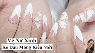 Nails Vẽ Nơ Xinh, Mẫu Móng Tay Đẹp