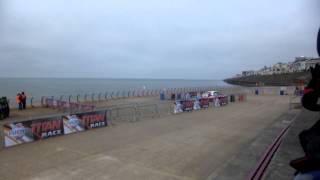 Richard Slinger in a Mistubishi EVO 6 , Blackpool Promenade