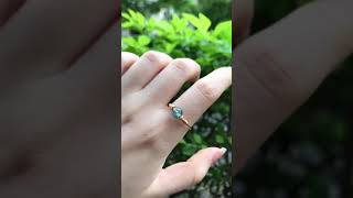 Fidget Moss Agate Ring Anixety Fidget Ring