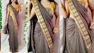 Simple Saree looks more stylish wd this tips/How to drape saree stylish/Saree Wearing/Saree Drap