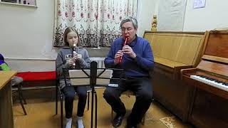 T.Susato - Rondo (1551). Our recorder duo with my student Olga Briukhova