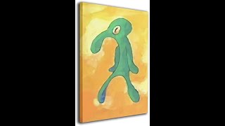 Review Classic Bold and Brash Painting Squidward Poster 2021