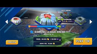 Mini Football Live Streaming Mobile Match - Game Mode - Diamond League Arena