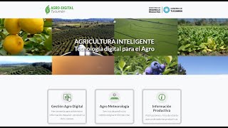 Proyecto MST NOA - Plataforma Agrodigital Tucumán