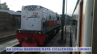 Perjalanan Kereta Api Lokal Bandung Raya Stasiun Cicalengka - Cimindi Lewat Masjid Al Jabbar