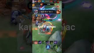 MANIAC | KARRIE SPEED AND FULL DAMAGE #mobilelegends #shortvideo #damageskin #mlbb #localplayer